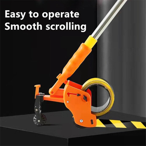 Professional Warehouse Tape Application Machine, Extendable Pole Masking Tape Applicator Kit For Floor Marking 2