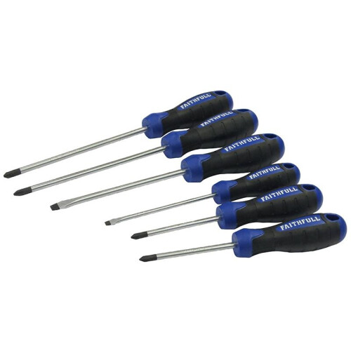 Faithfull Faithfull Boxed Soft Grip Screwdriver Set, 6 Piece 1