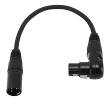 Professionelles Audiokabel mit selbstverriegelndem Stecker, Rauschunterdrückung für saubere Signalausgabe, abgewinkelter XLR-Stecker für kompakte