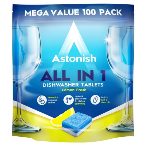 Astonish All In 1 Dishwasher Tablets (Pack Of 100)