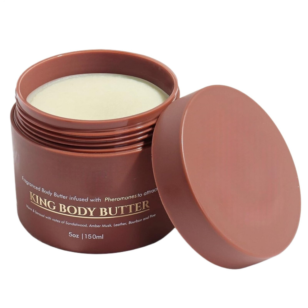 Cream Body Butter For Men Organic Hydrating Shea With Cologne Scent Deep Moisture 150Ml