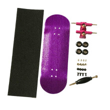 Wooden Fingerboard Fingerboard Accessories with Creative Fingertip Movement Toy for Teenagers Adults Children Girls Boys, Purple