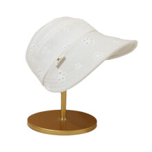 Bonnet pour-casquette à visière en dentelle à cinq pétales