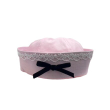 Chapeau de marin Cosplay avec petits nœuds décoratifs,-2 roses