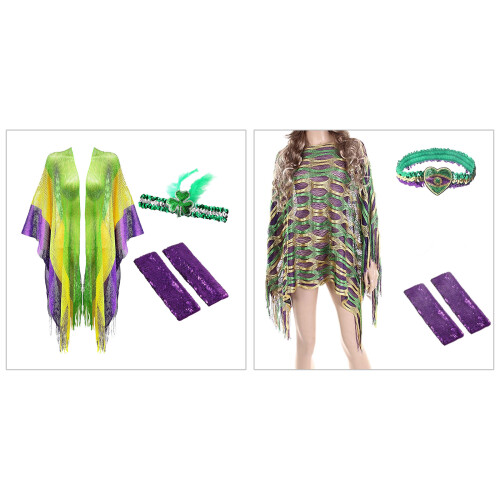 Bandeau de spectacle de Mardi Gras pour-Ensemble combiné 1 1