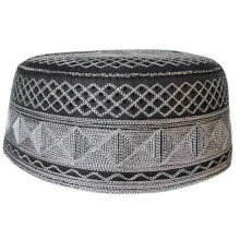Adultes adolescents broderie prier bonnets-jaune pâle M