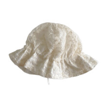 Bonnet pliable en dentelle léger pour bébé, pour-fleurs en soie