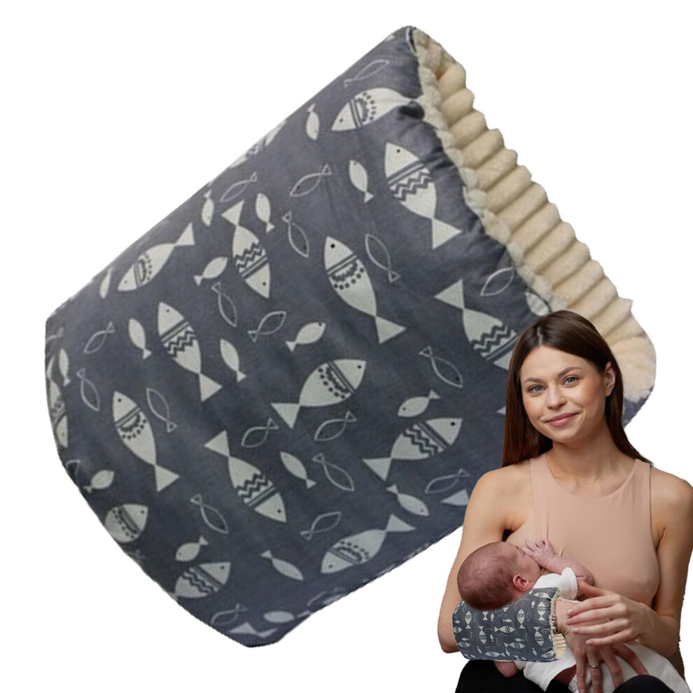 Cradle Nursing Arm Pillow AntiSpitting Head Support, Soft Washable Arm Pillow For Breastfeeding Travel, Mom And Kids