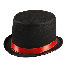 Chapeau de magicien noir, chapeau unisexe, chapeau-Noir