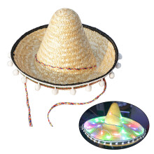 Chapeau de paille Sombrero mexicain, casquette de-diamètre 40cm