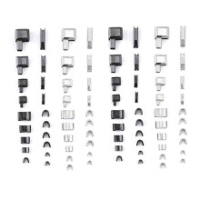Zipper kit, replacement pin, bottom zippers, for sewing clothing, jeans, 35810 Ref: 5834