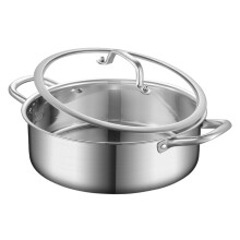 Roestvrijstalen hete pot voor gas- en-26cm Enkel soepvat