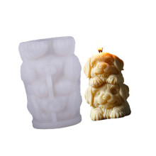 Hundefigur-Silikonform für-Entzückende Hunde