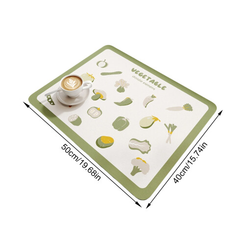 Tapis de comptoir avec support antidérapant, motif de dessin-2 2