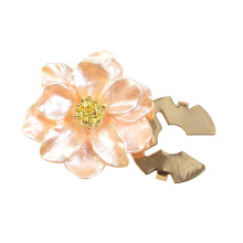 Pearlized Flower Button Clip Decorative Cufflinks-champagne