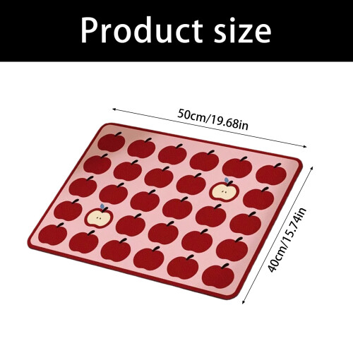 Quick Dry Kitchen Mat Nonslip Absorbent-Sauce fruitapple 1