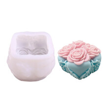 Rose Flower Shaped Silicone Craft Mold Kaarsen maken voor-lz487
