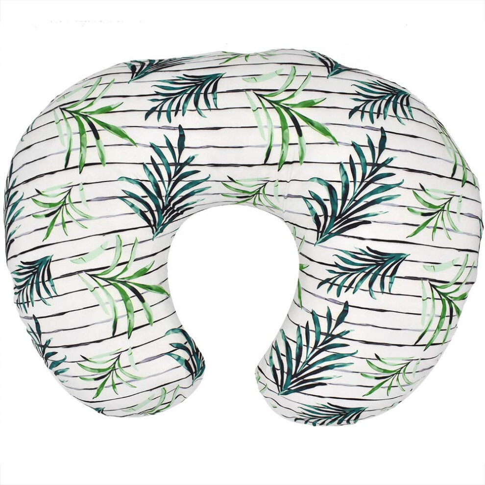 Ushaped Nursing Pillow Original Model Soft Flexible Cottonblend Slipcover Breastfeeding Pillow Cover For Baby Green
