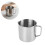 Practical Nonrust Steel Measuring Cup Measurement Lines-1000ml 3