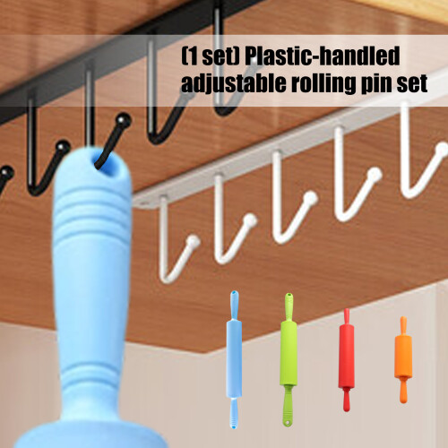 Nonstick Plastic Pastry Roller Dough Rolling Pin for-Green 2