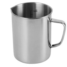 Practical Nonrust Steel Measuring Cup Measurement Lines-1000ml
