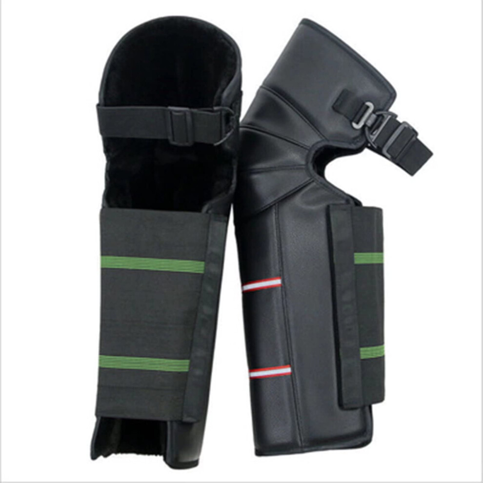Windproof Leg Protection For Motorcyclists, Leather Knee Protectors For Motorcyclists 9365049776455