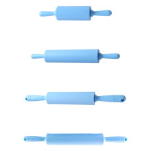 Rouleau à pâtisserie antiadhésif ergonomique pour les-Bleu