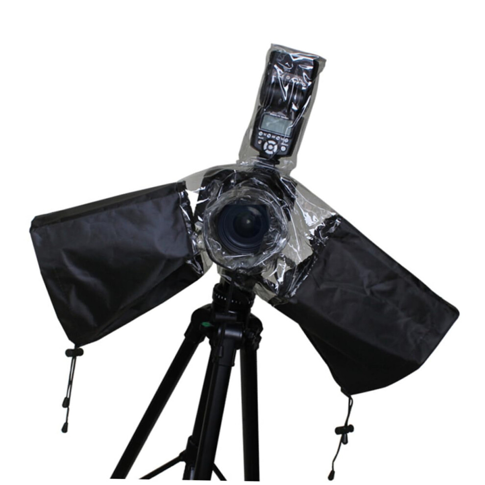 Camera Rain Cover With Drawstring, Doorbell Protector, Waterproof Hood, Black 9412369983879