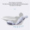 Infant Bathtub Pillow Foldable Adjustable Breathable White Star Pattern For Bathroom Use 3