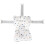 Infant Bathtub Pillow Foldable Adjustable Breathable White Star Pattern For Bathroom Use 5