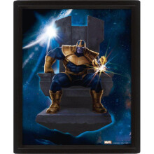 Avengers 3D Thanos Framed Art Print