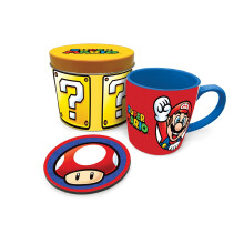Super Mario Lets A Go Mario Mug And Coaster Set