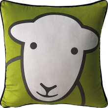 (40cm x 40cm, Green/White) Herdy Hello Filled Cushion