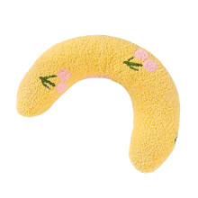 Calming pillow for dogs, dog pillow, embroidery pattern, pet toy, mash yellow