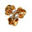 Pearls Floral Cufflinks Clip Decorative Button Covers For-gold 1