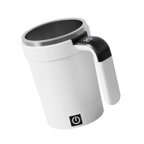 Magnetic Stirring Cup For Coffee Milktea Quick Electric-White