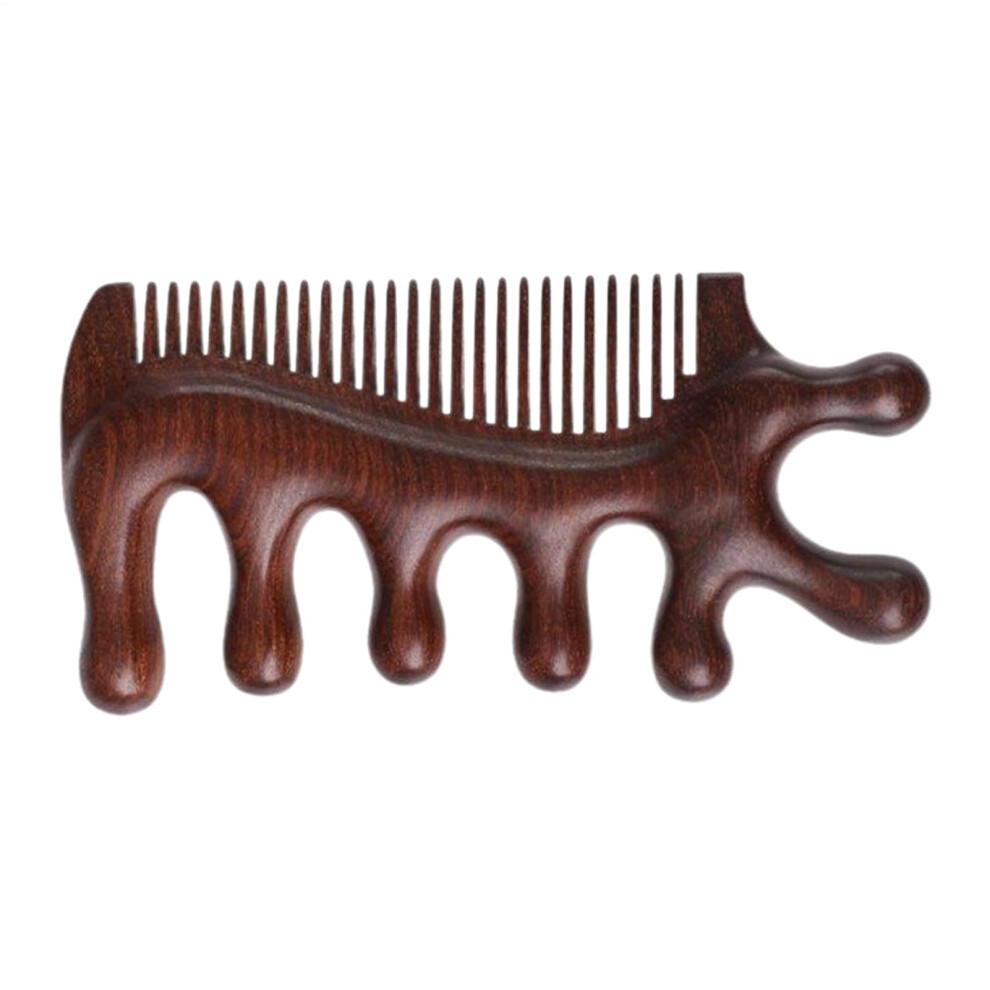 Unisex Scalp Massage Comb For Scalp Stimulation, Wooden Antistatic Tool