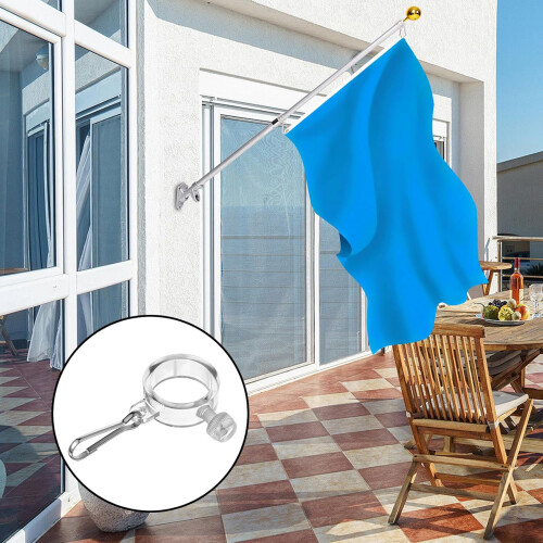 Flagpole Mounting Hardware 360 Degree Rotation Anti Tangles 1