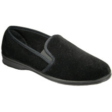 (13 UK, Black) Mirak Shepton Slip-On Slipper / Mens Slippers / Classic Slippers
