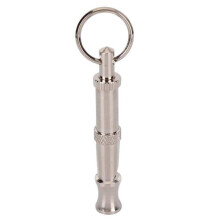 Stainless steel whistle for puppies, pets, dogs, twotone, whistle stop, bark control, cat training, keychain