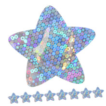 Glitter Star Adhesive Bandages 50 Count, Breathable Wound Stickers, All Ages, For Hands And Body Parts