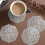 Modern Octagonal Cutout Coasters Set Spill Resistant-silver 7