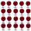 Easy Installion Pearls Pin Flat Base Clothing Button-dark red 1