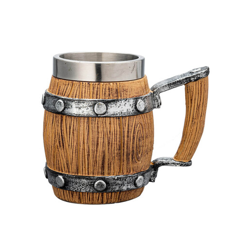 Oversized Retro Style Nonrust Steel Lined Resin Mugs For-Type F