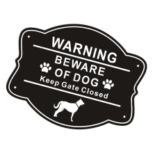 Beware of Dog Warning Sign For Outdoor Area Enhances Visibility