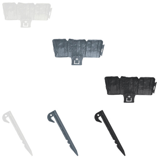 Garden Edging Border With Strong Securing Pegs For-White 1