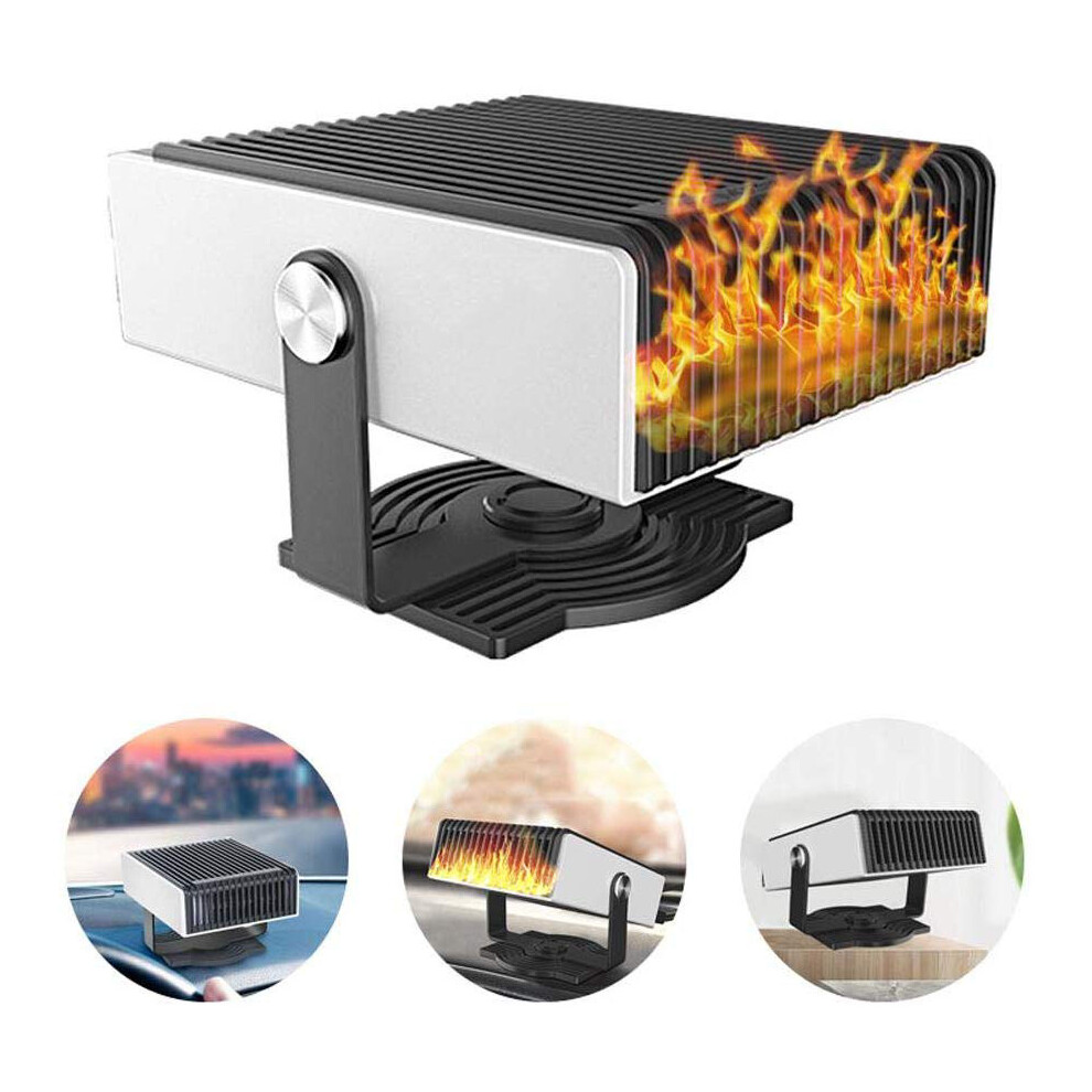 Automatic Power-Off Protect Port Car Heater, 12V Vehicle Compatible Windshield Defroster; Fast Heating, Defogger Ensures Clear Visibility, 360-Degree 9190834594996