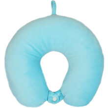 Pernă de călătorie moale din velur, plushă: suport confortabil pentru gât cu design ergonomic, spumă cu memorie cu senzor de căldură pentru