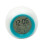 Plastic Round Alarm Clock Quiet Multicolor Mood Lighting-Blue 1