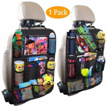 Organizer per sedile posteriore auto Organized Travels, multi-tasche, tessuto Oxford impermeabile, materiale resistente e a prova di calci, cinghia